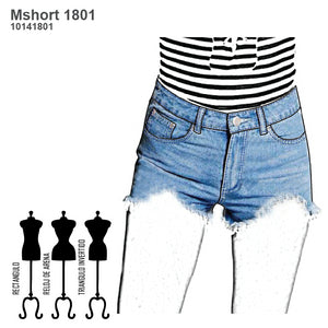 MOLDE SHORT JEANS MUJER 1801