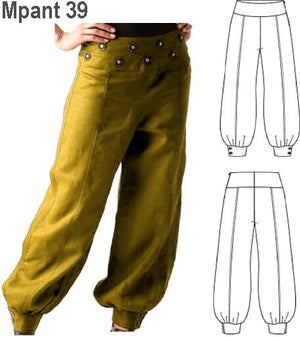 MOLDE PANTALON HAREM MUJER 0939