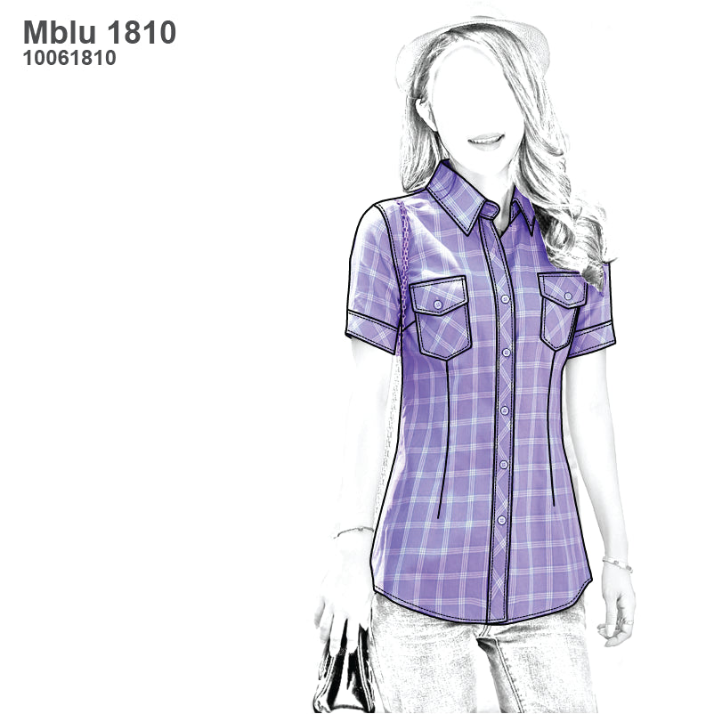 MOLDE BLUSA CAMISA MUJER 1810