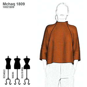 MOLDE CHAQUETA CERRADA MUJER 1809