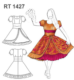MOLDE VESTIDO HUASA RT 1427