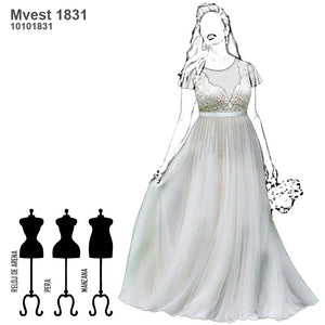 MOLDE VESTIDO NOVIA 1831