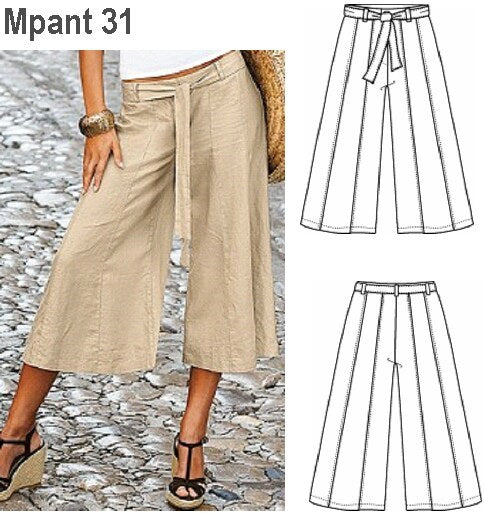 MOLDE FALDA PANTALON MUJER 0931