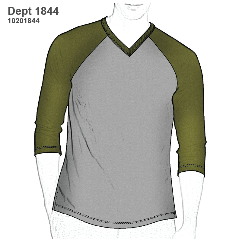 MOLDE DEPORTE CAMISETA RAGLAN 1844