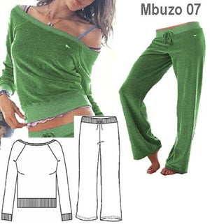 MOLDE SUDADERA / BUZO BOTE MUJER 0907