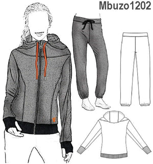 MOLDE SUDADERA / BUZO MUJER 1202