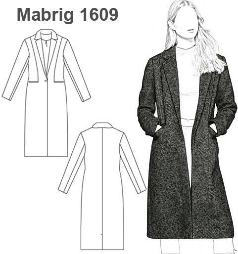 MOLDE ABRIGO CLASICO MUJER 1609