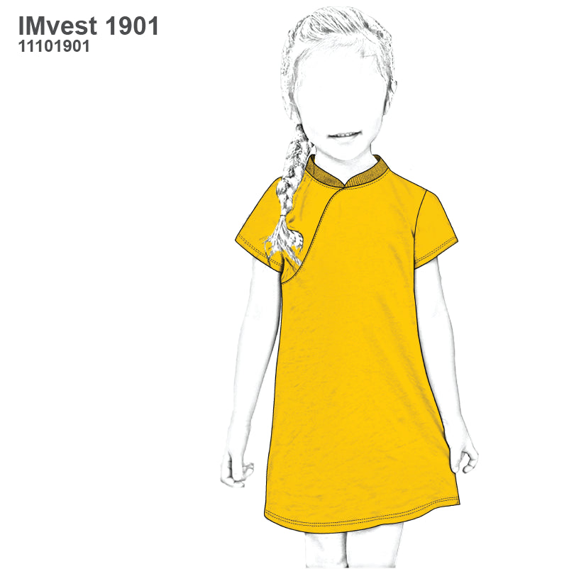 MOLDE VESTIDO QUIPAO NIÑA 1901