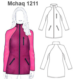 MOLDE CHAQUETA SOFT SHELL MUJER 1211