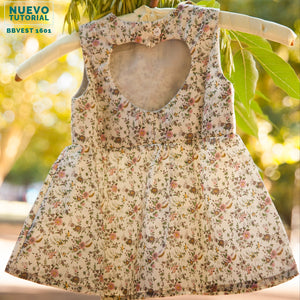 MOLDE VESTIDO CORAZON BEBE 1601