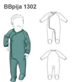 MOLDE PIJAMA ENTERITO BEBE 1302