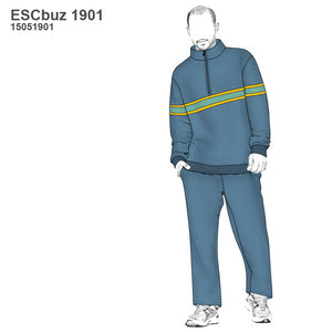 MOLDE SUDADERA / BUZO CANGURO ESCOLAR 1901