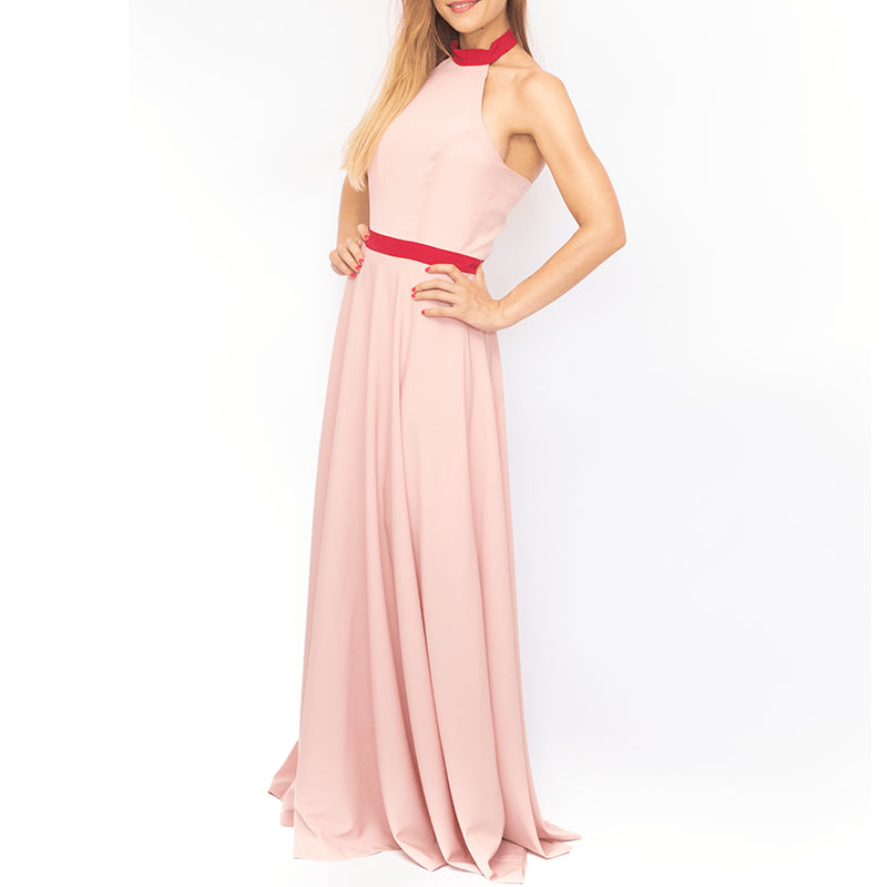 MOLDE VESTIDO FIESTA HALTER MUJER 1837