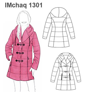 MOLDE CHAQUETA PARKA NIÑA 1301