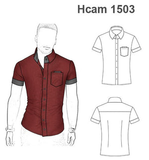 MOLDE CAMISA AJUSTADA HOMBRE 1503