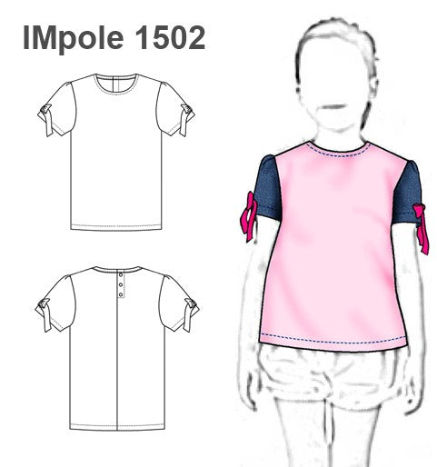 MOLDE POLERA BLUSA NIÑA 1502