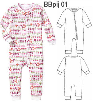 MOLDE PIJAMA ENTERITO BEBE 0901