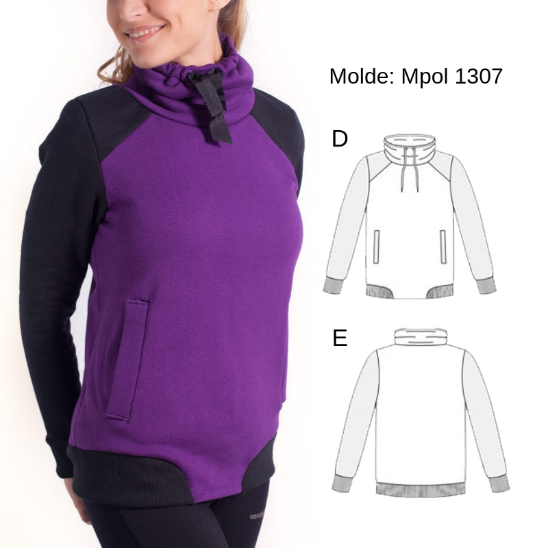 MOLDE POLERON RAGLAN MUJER 1307