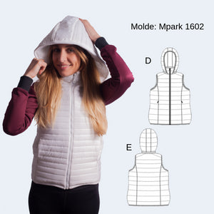 MOLDE PARKA CHALECO MUJER 1602