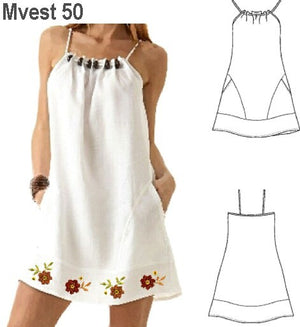 MOLDE VESTIDO SOLERA MUJER 0950