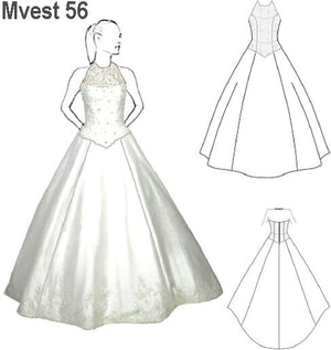 MOLDE VESTIDO NOVIA 0956