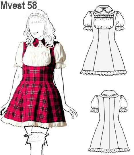 MOLDE VESTIDO LOLITA MUJER 0958