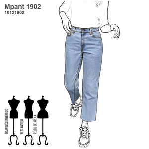 MOLDE PANTALON JEAN MUJER 1902