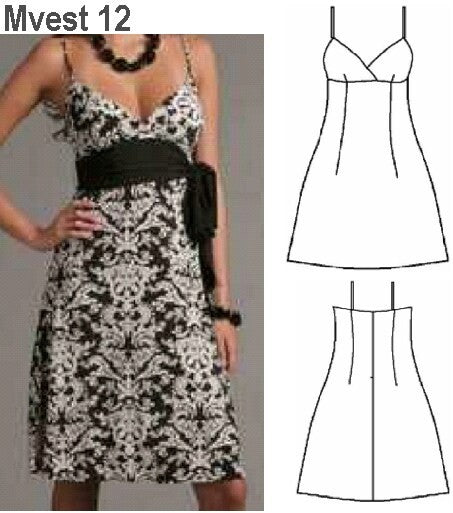 MOLDE VESTIDO SOLERA MUJER 0912