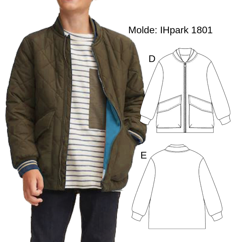 MOLDE PARKA ACOLCHADA NIÑO 1801