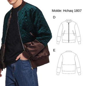 MOLDE CHAQUETA BOMBER HOMBRE 1807