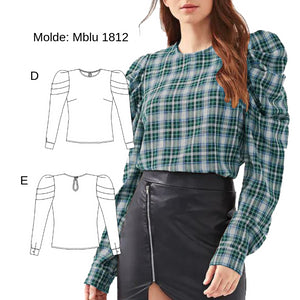 MOLDE BLUSA CERRADA MUJER 1812