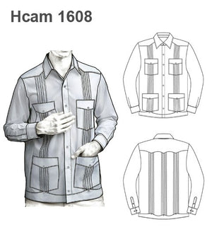 MOLDE CAMISA GUAYABERA HOMBRE 1608