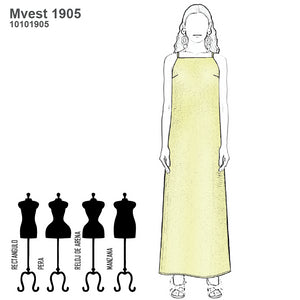 MOLDE VESTIDO LARGO MUJER 1905