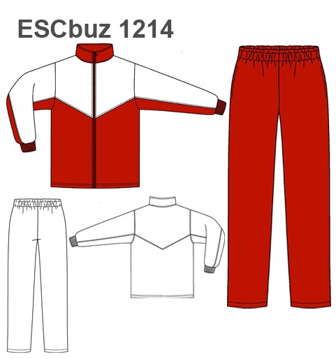 MOLDE SUDADERA / BUZO ESCOLAR CORTES 1214