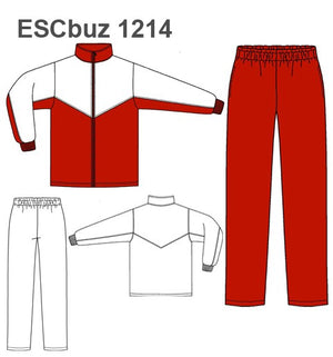 MOLDE SUDADERA / BUZO ESCOLAR CORTES 1214