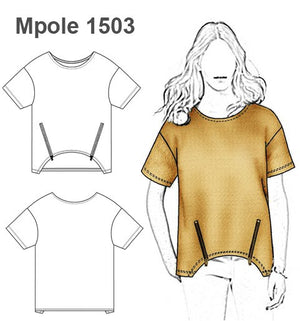 MOLDE POLERA OVER SIZE MUJER 1503