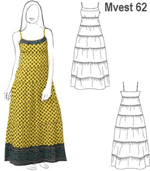 MOLDE VESTIDO LARGO MUJER 0962