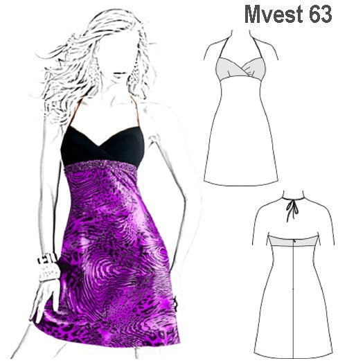 MOLDE VESTIDO SOLERA MUJER 0963