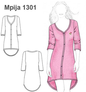 MOLDE PIJAMA CAMISA MUJER 1301