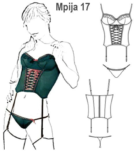 MOLDE CORSET Y COLALESS Mpija 0917